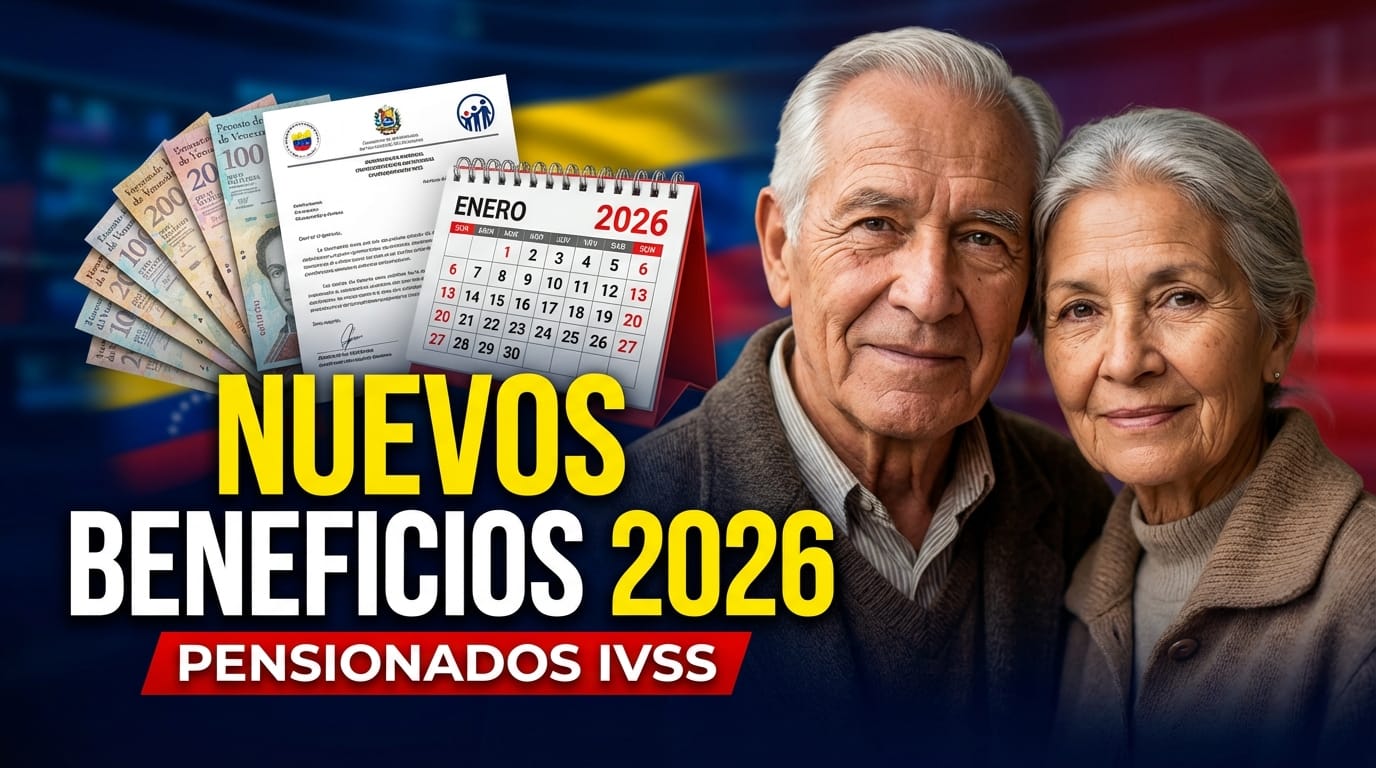Nuevos beneficios para pensionados IVSS 2026: montos, requisitos y fechas clave