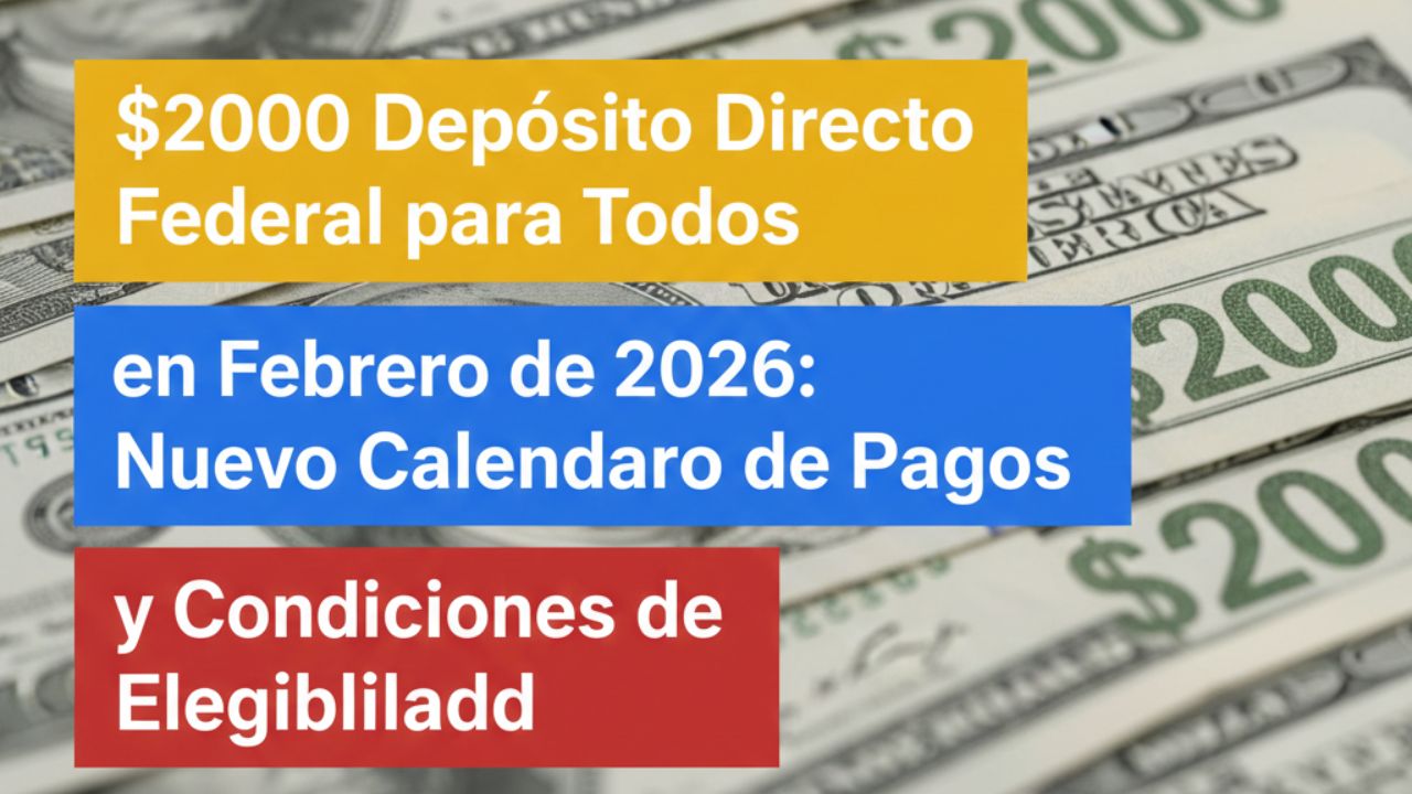 $2000 Depósito Directo Federal para Todos en Febrero de 2026: Nuevo Calendario de Pagos y Condiciones de Elegibilidad