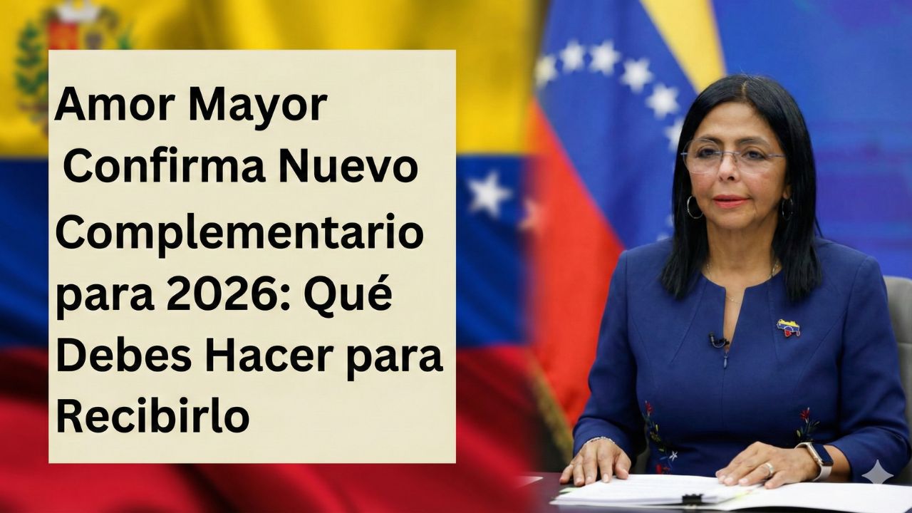 Amor Mayor Confirma Nuevo Bono Complementario para 2026: Qué Debes Hacer para Recibirlo