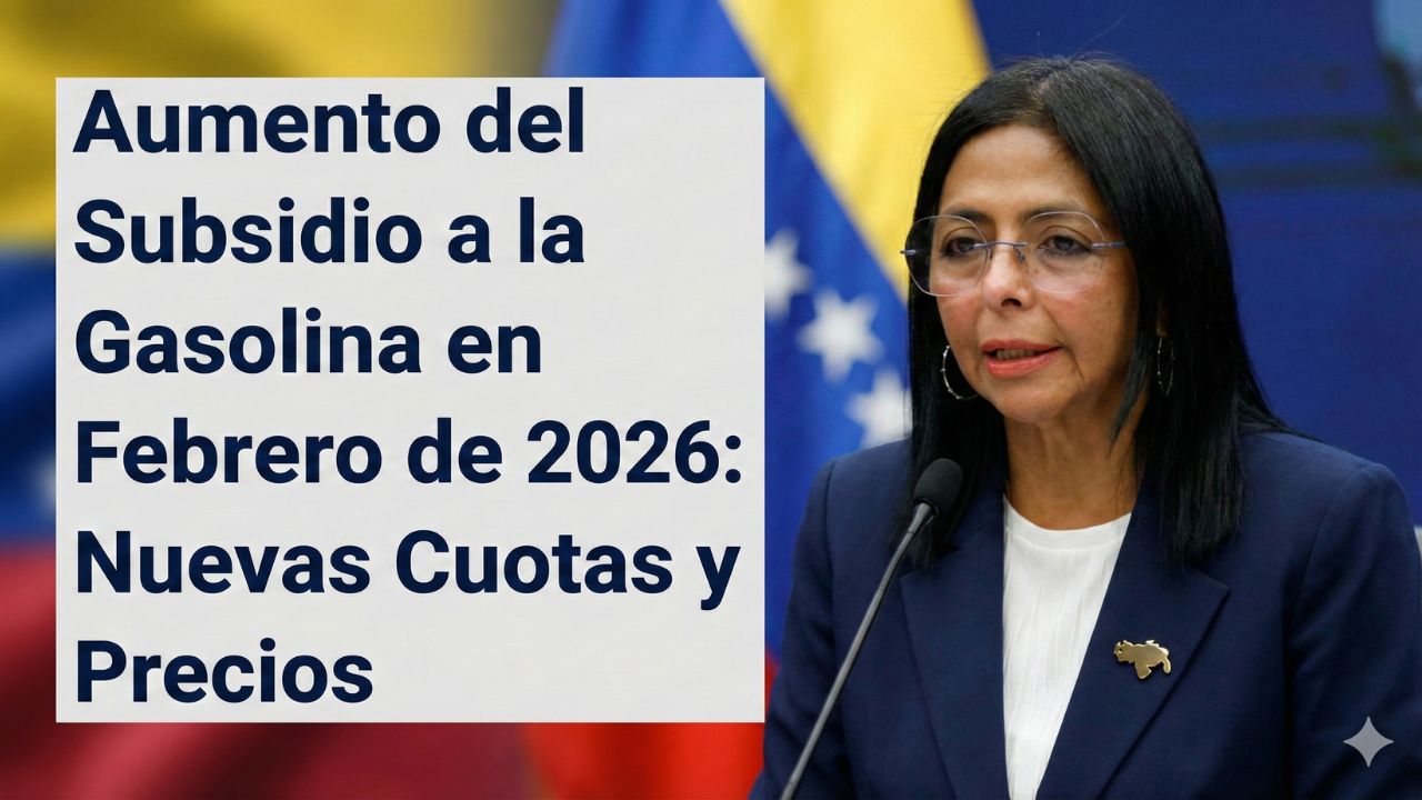 Aumento del Subsidio a la Gasolina en Febrero de 2026: Nuevas Cuotas y Precios