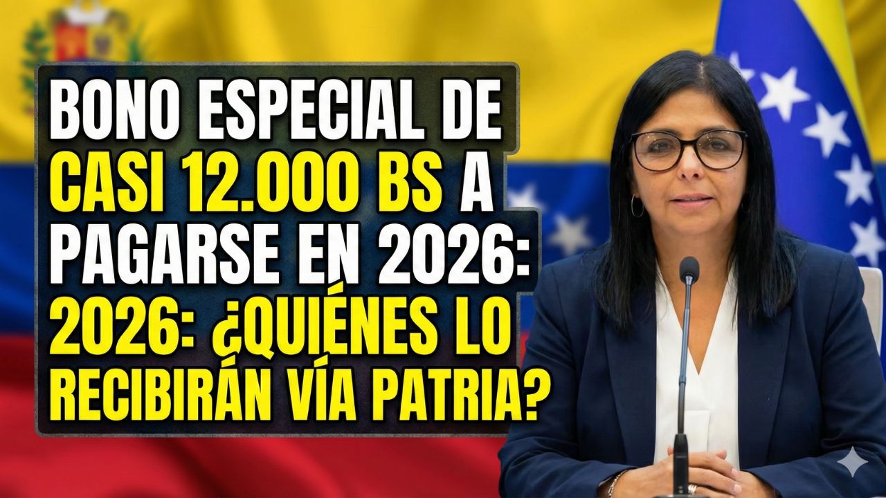 Bono Especial de Casi 12.000 Bs a Pagarse en 2026: ¿Quiénes lo Recibirán Vía Patria?