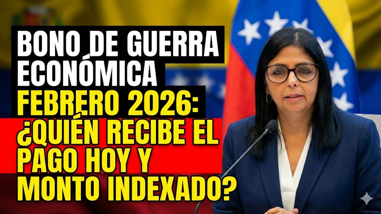 Bono de Guerra Económica Febrero 2026: ¿Quién recibe el pago hoy y monto indexado?