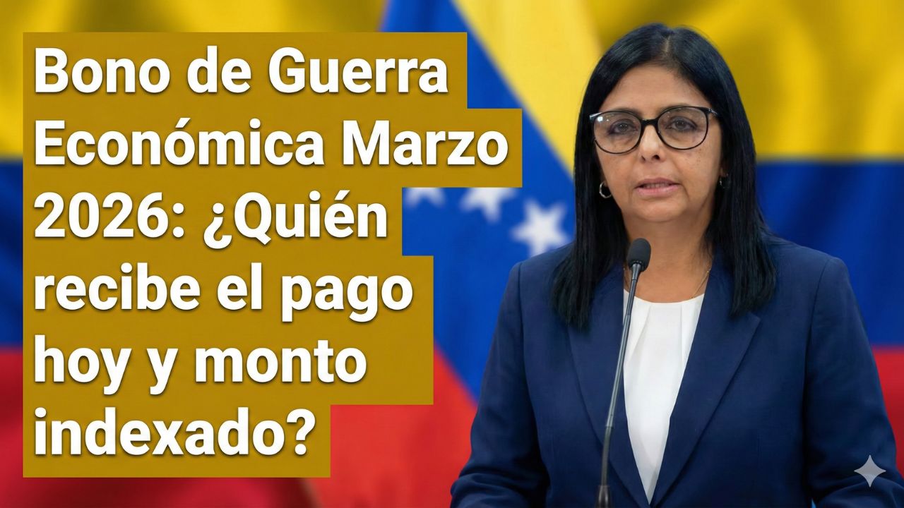 Bono de Guerra Económica Marzo 2026: ¿Quién recibe el pago hoy y monto indexado?