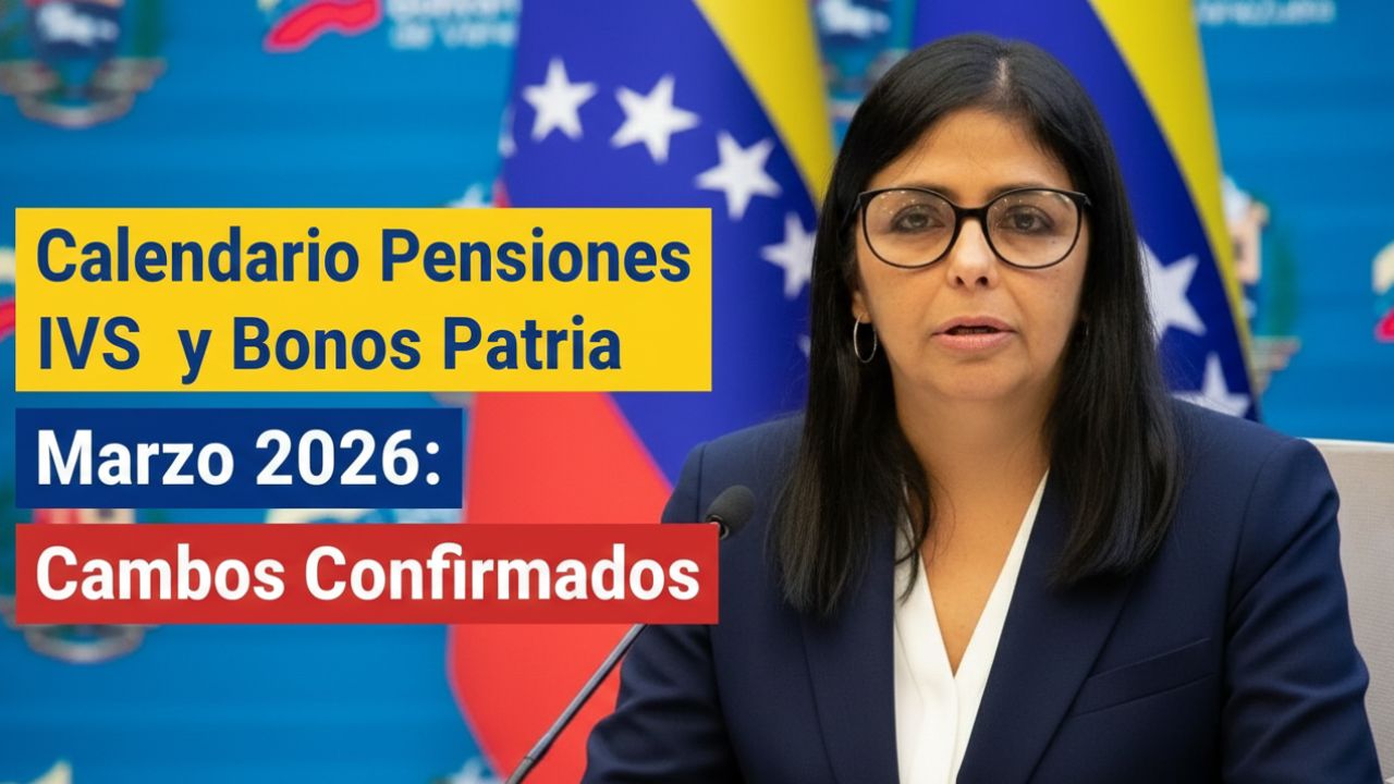 Calendario Pensiones IVSS y Bonos Patria Marzo 2026: Cambios Confirmados