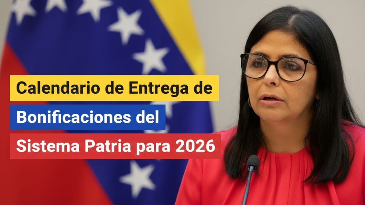 Calendario de Entrega de Bonificaciones del Sistema Patria para 2026