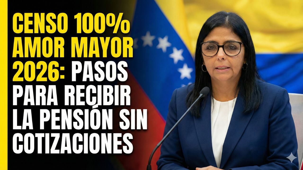 Censo 100% Amor Mayor 2026: Pasos para Recibir la Pensión sin Cotizaciones