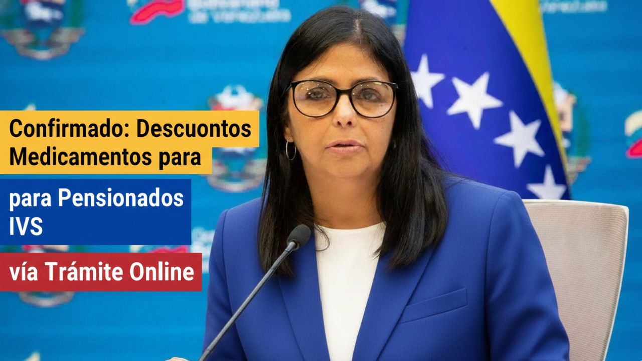 Confirmado: Descuentos en Medicamentos para Pensionados IVSS vía Trámite Online
