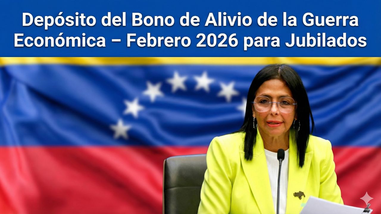 Depósito del Bono de Alivio de la Guerra Económica – Febrero 2026 para Jubilados
