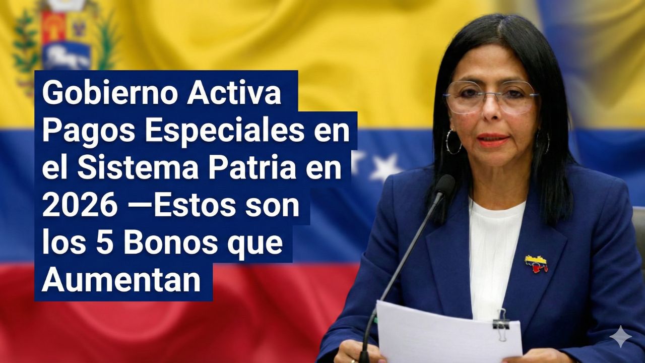 Gobierno Activa Pagos Especiales en el Sistema Patria en 2026 —Estos son los 5 Bonos que Aumentan