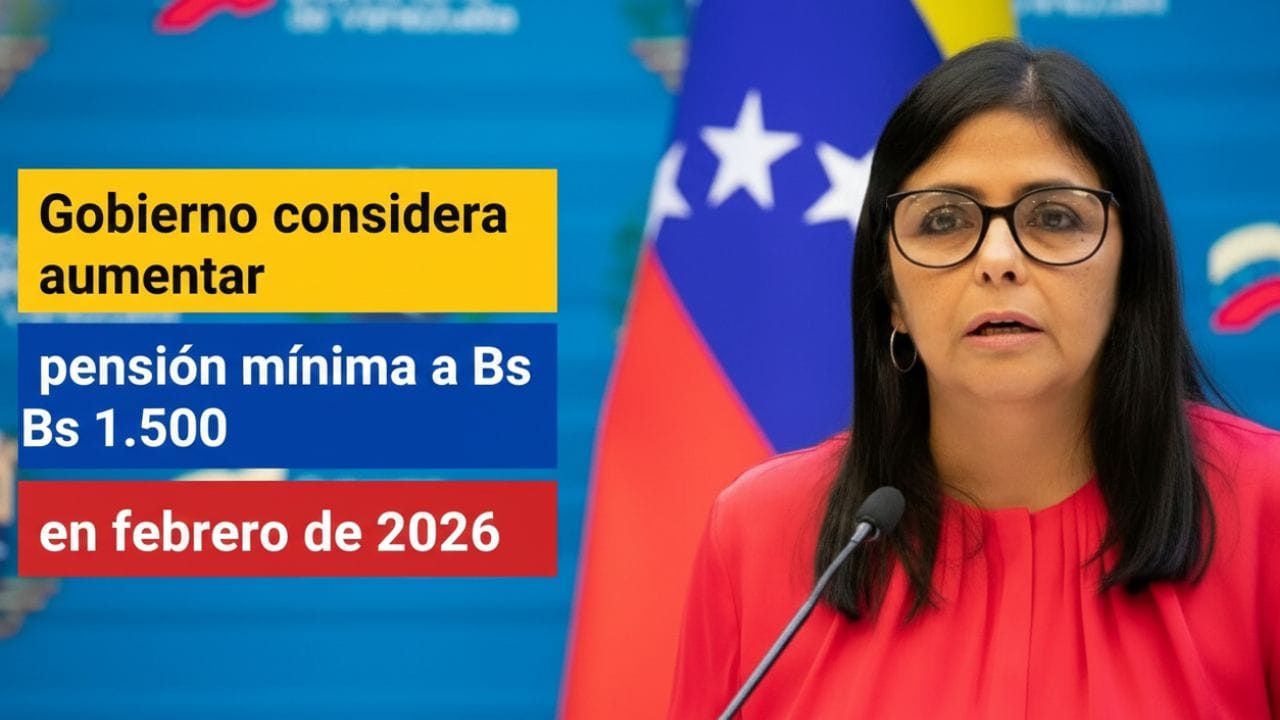 Gobierno considera aumentar pensión mÃnima a Bs 1.500 en febrero de 2026