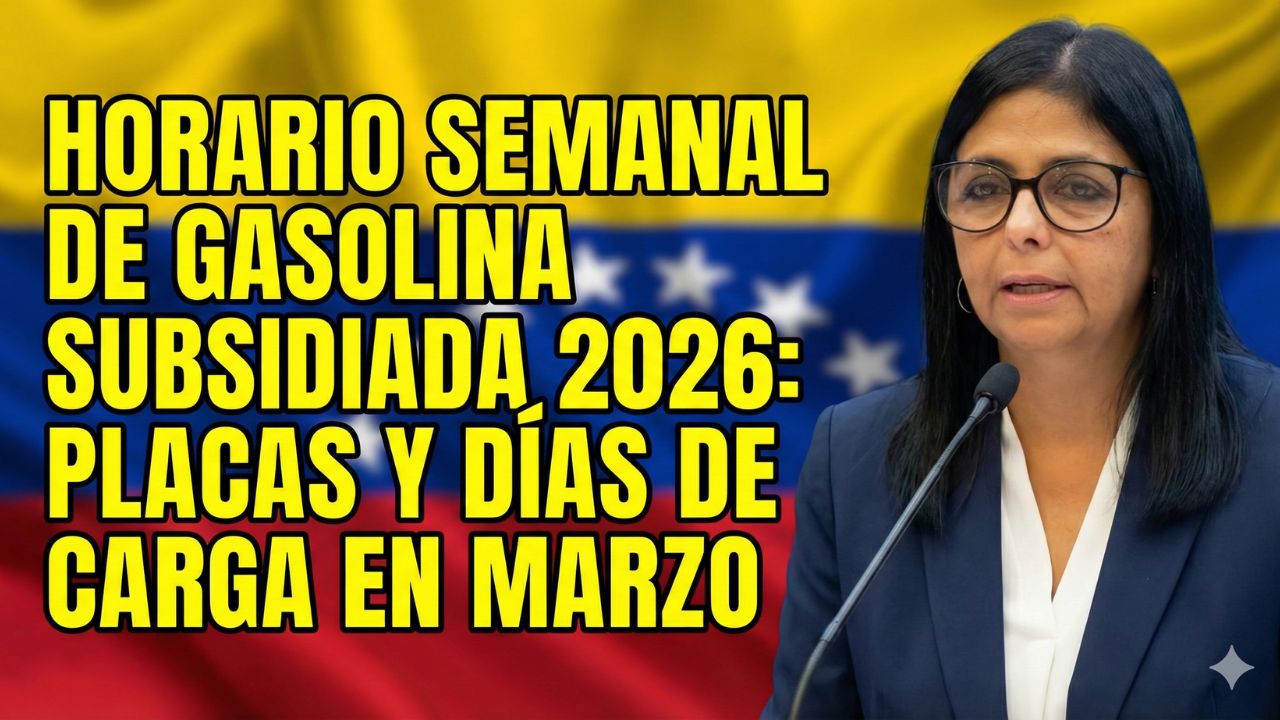 Horario Semanal de Gasolina Subsidiada 2026: Placas y Días de Carga en Marzo