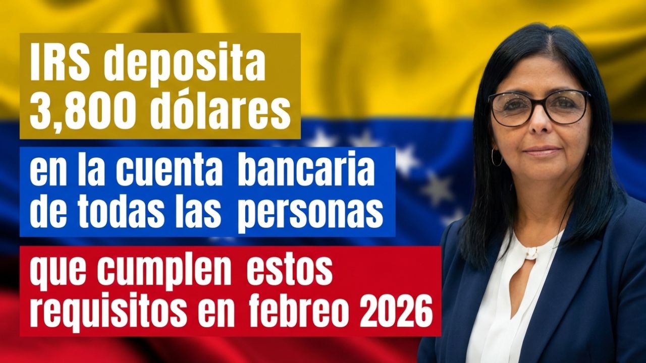 IRS deposita 3,800 dólares en la cuenta bancaria de todas las personas que cumplen estos requisitos en febrero 2026