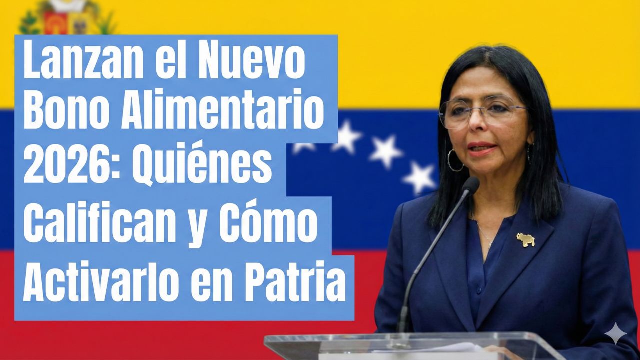 Lanzan el Nuevo Bono Alimentario 2026: Quiénes Califican y Cómo Activarlo en Patria