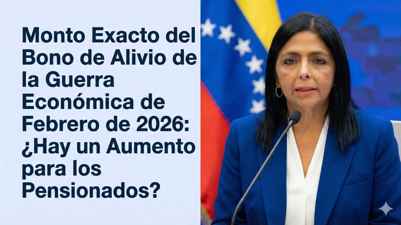 Monto Exacto del Bono de Alivio de la Guerra Económica de Febrero de 2026: ¿Hay un Aumento para los Pensionados?