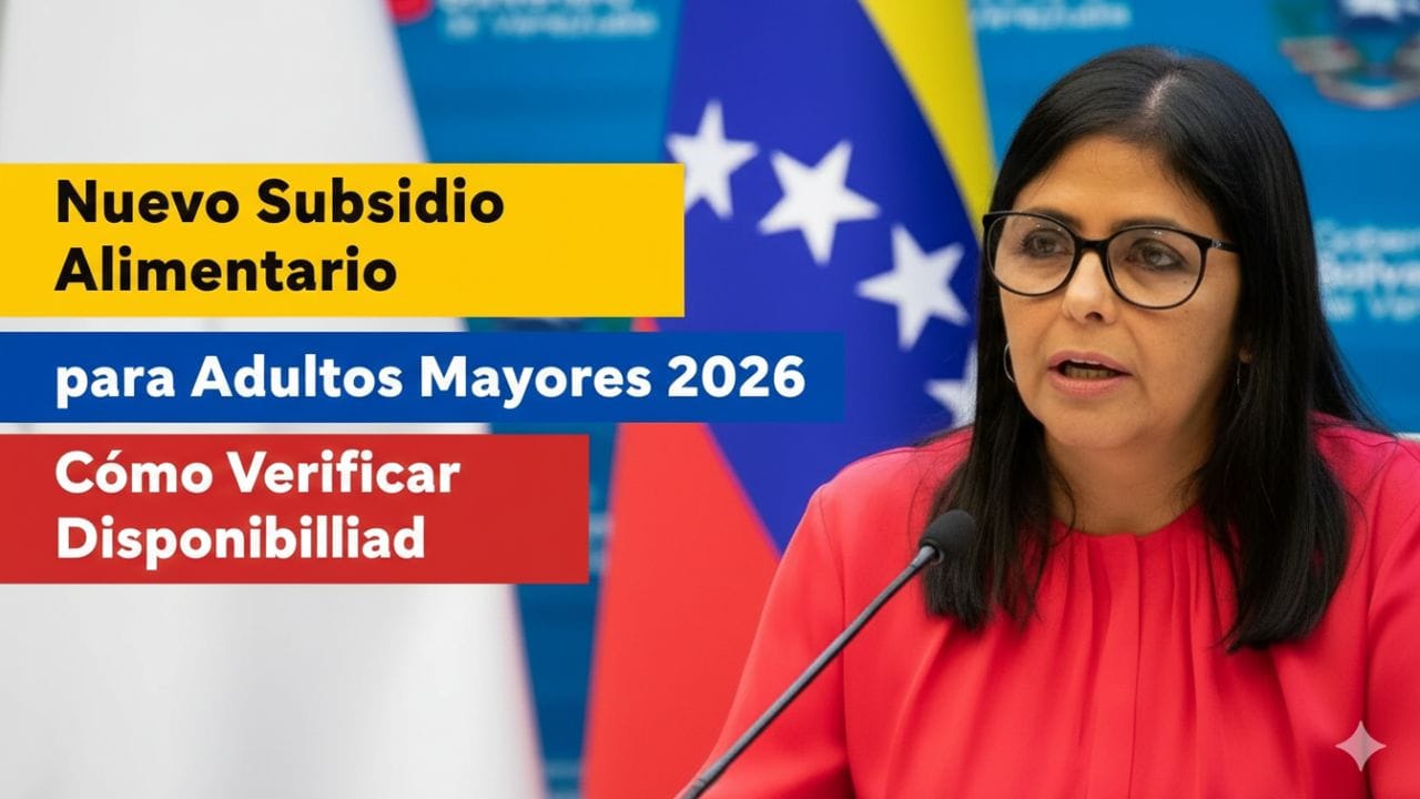 Nuevo Subsidio Alimentario para Adultos Mayores 2026: Cómo Verificar Disponibilidad