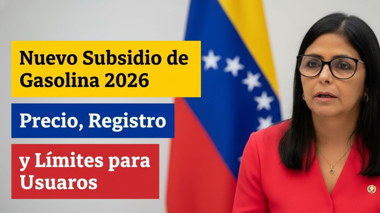 Nuevo Subsidio de Gasolina 2026: Precio, Registro y Límites para Usuarios