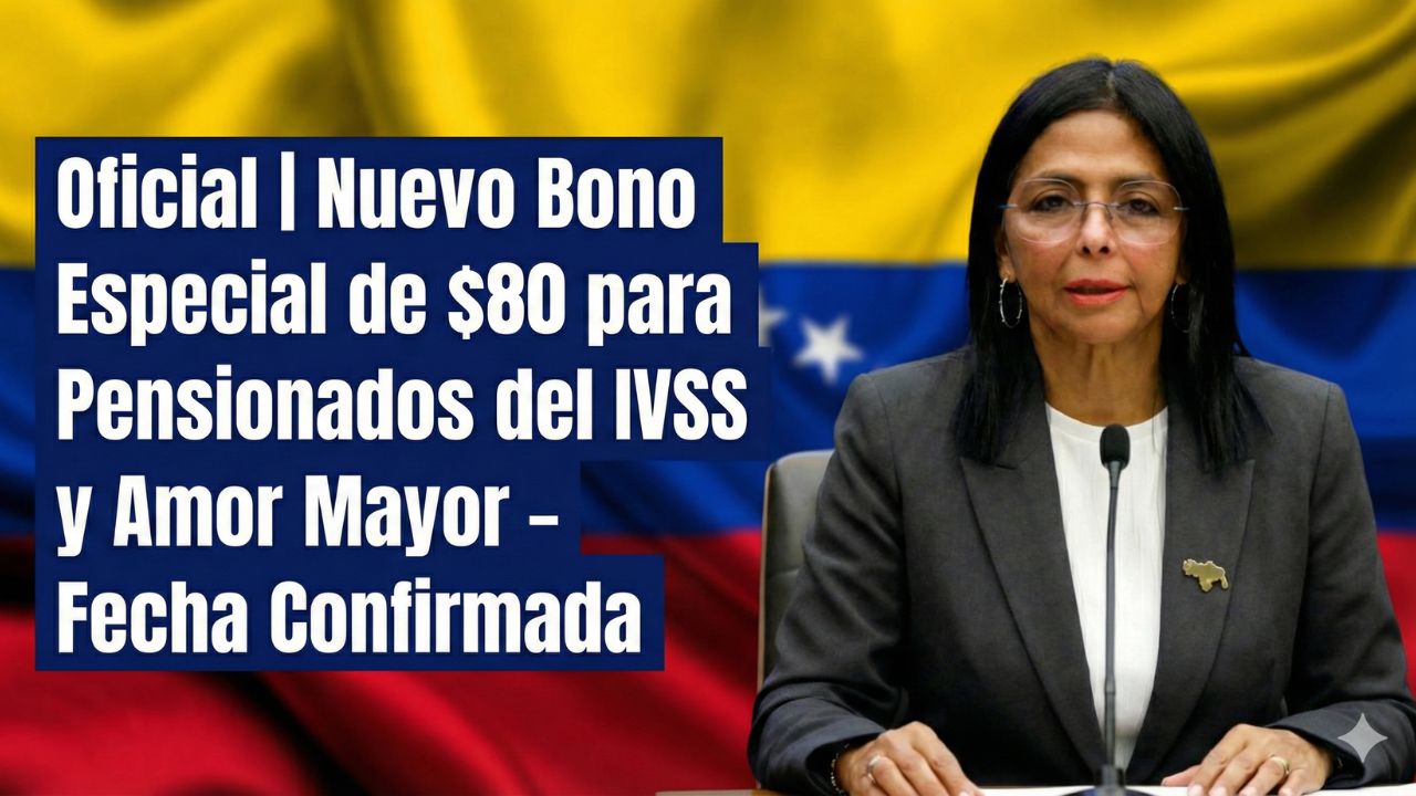 Oficial | Nuevo Bono Especial de $80 para Pensionados del IVSS y Amor Mayor – Fecha Confirmada