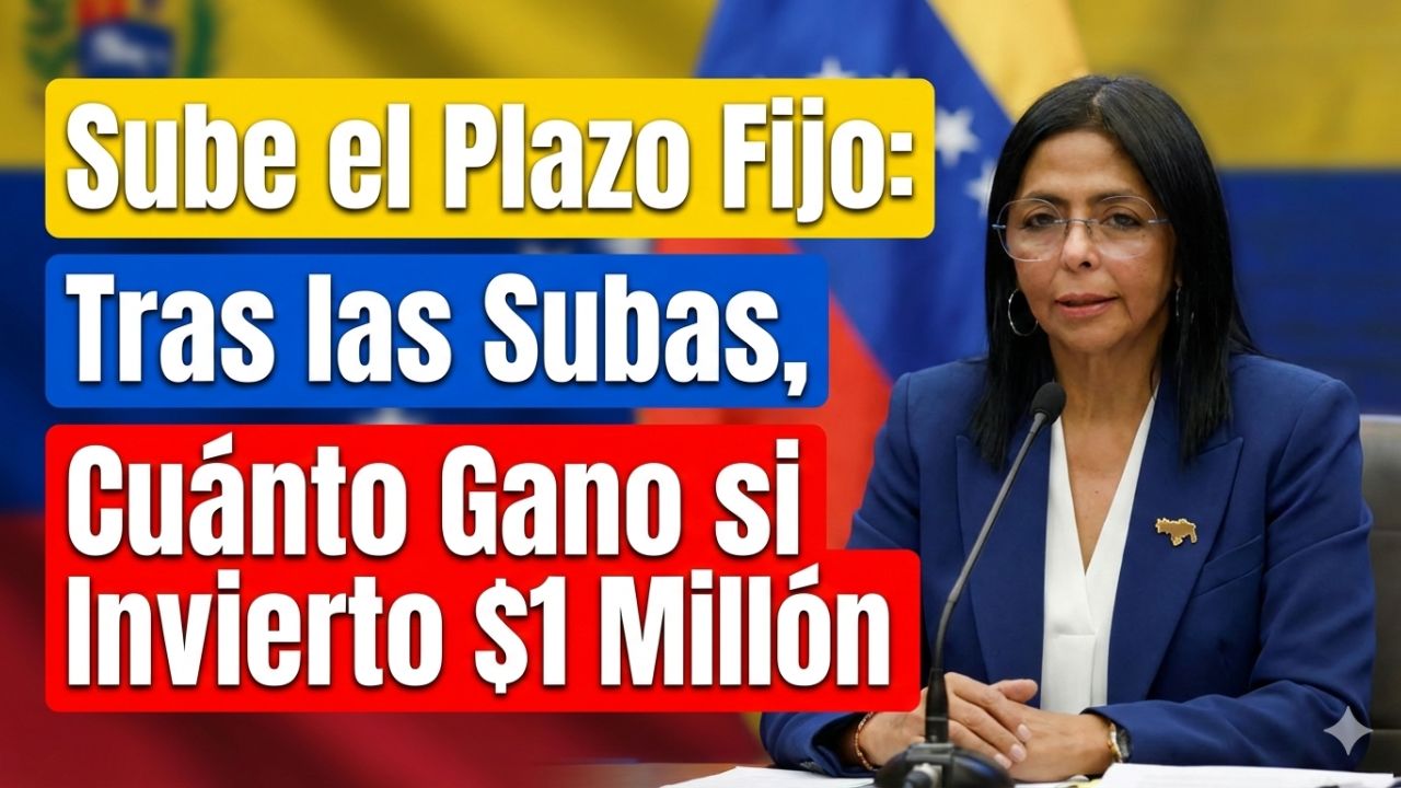 Sube el Plazo Fijo: Tras las Subas, Cuánto Gano si Invierto $1 Millón